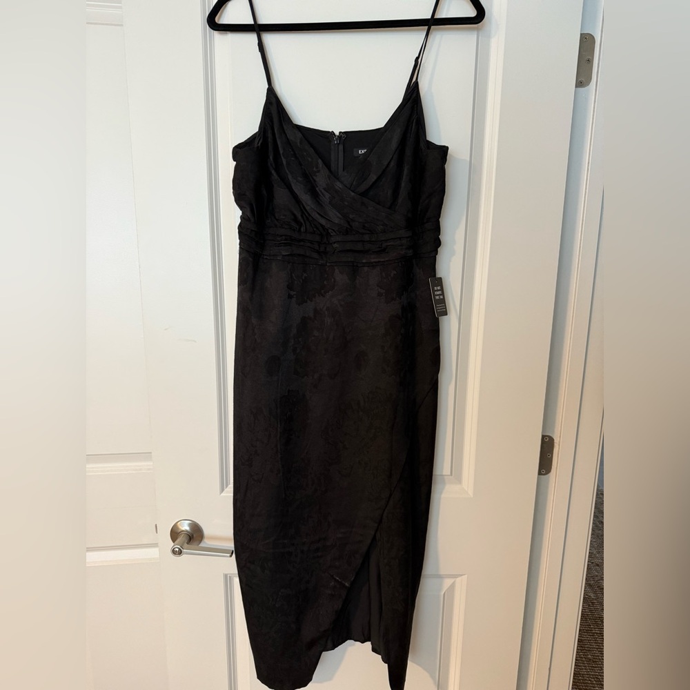 Express Black Midi Dress